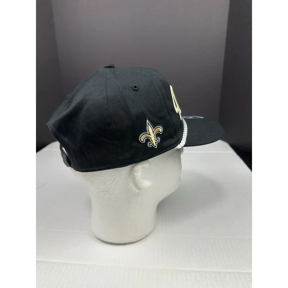 New Orleans Saints NFL '47 Black Rope Hitch Snapback Adjustable Hat